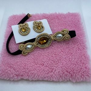Women’s & Girls Handmade Soutache Choker Set